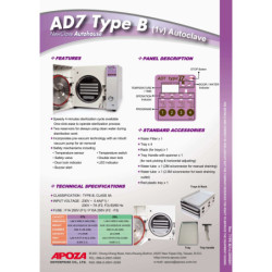 Autoclav "AD7" 17l, Type B, Apoza